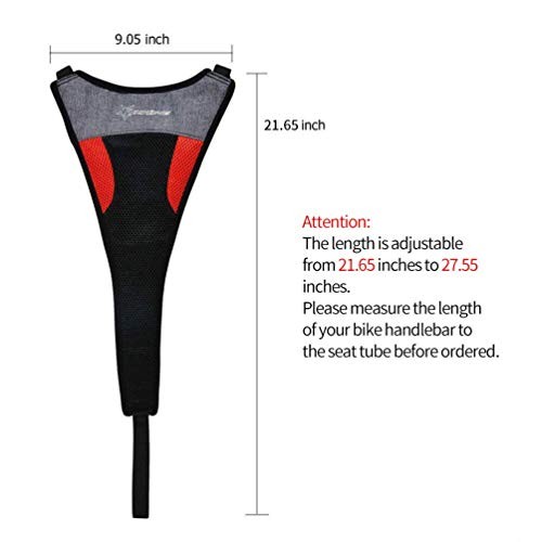 Bicycle Trainer Sweat Net Frame Guard Absorbs Sweat Black Red