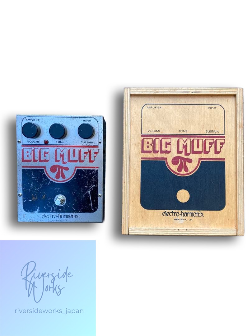 Big Muff PI Fuzz Effect Pedal with Wooden Box Tested