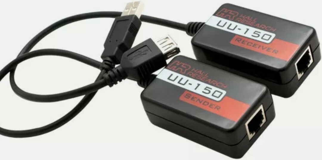 Hall Research UU-150 USB Keyboard/Mouse Over UTP Extender (Sender/Receiver) Kit
