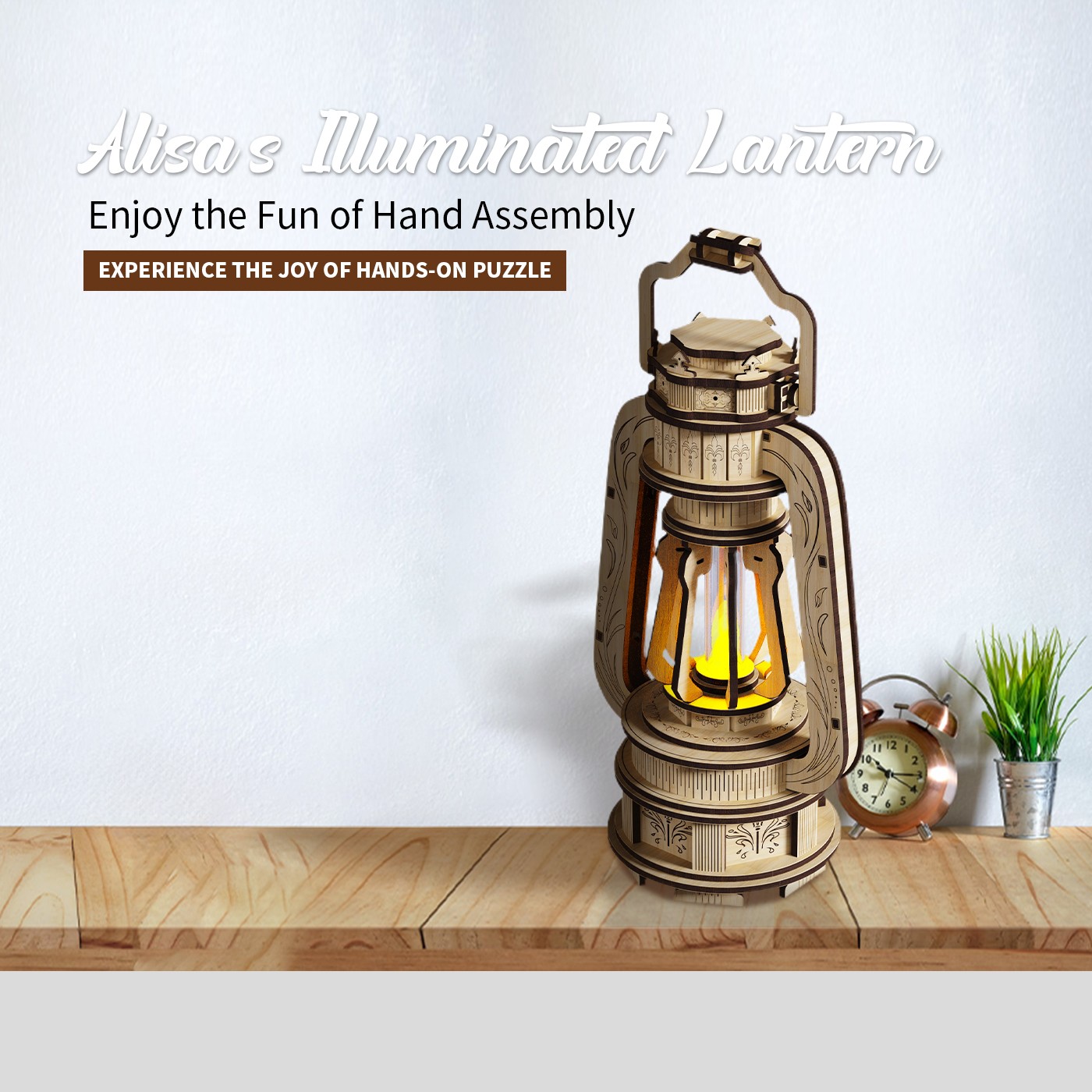 Alisa’s Illuminated Lantern Puzzle – Creative DIY 3D Home Decoration Toy
