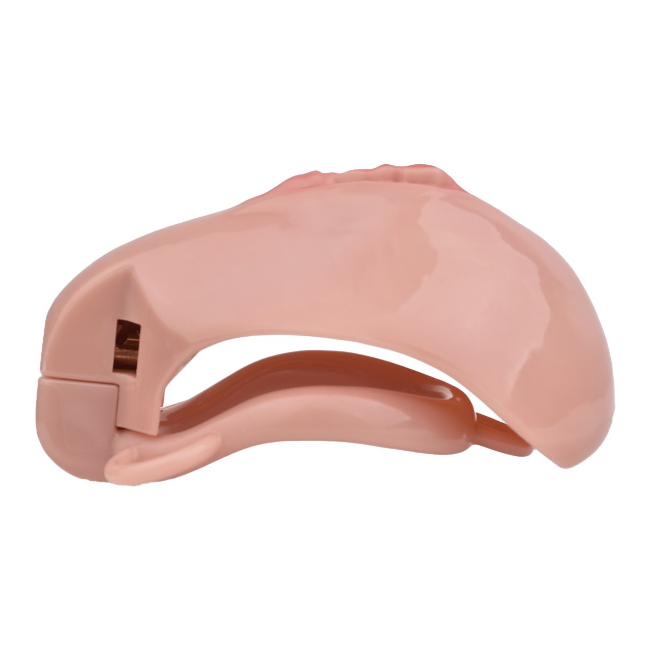 Male Realistic Pussy Chastity Cage Device Sissy Lock with Adjustable Belt SM