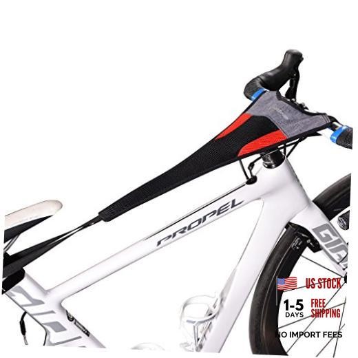 Bicycle Trainer Sweat Net Frame Guard Absorbs Sweat Black Red