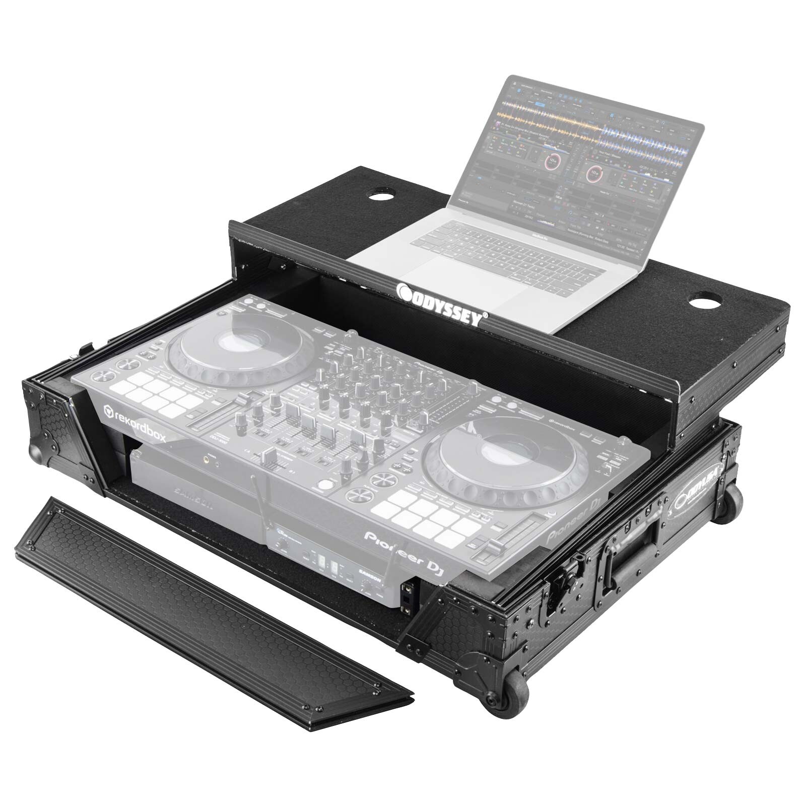 Odyssey Board Glide 1U Black Case Custom Fit for Pioneer DDJ-1000 Controller ...