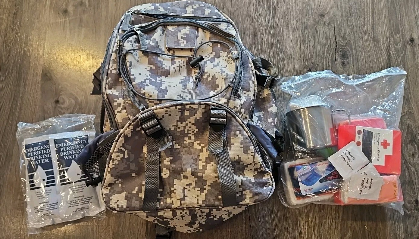 YAHS Military Army Survival Combat Hiking A Pack Survival Starter Kit Bug Out