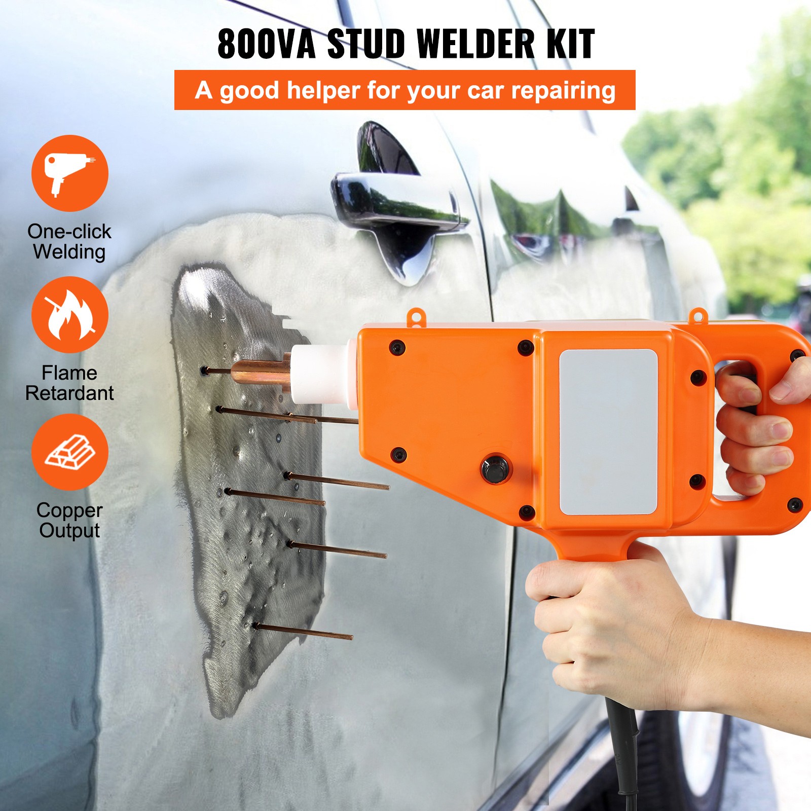 Auto Body Dent Repair Kit Stud Welder Kit 800VA Stud Dent Puller Spot