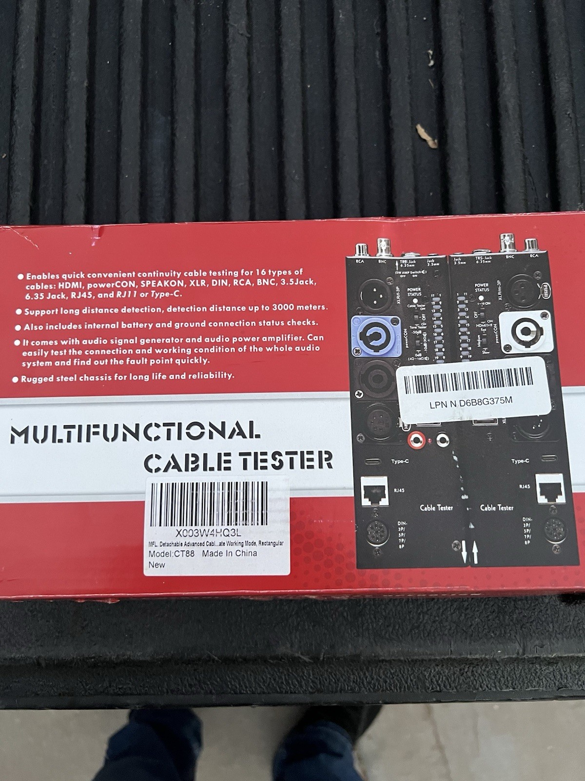 CT-88 Multifunction Cable Tester for HDMI, RCA, BNC, RJ45 & RJ11 Cables