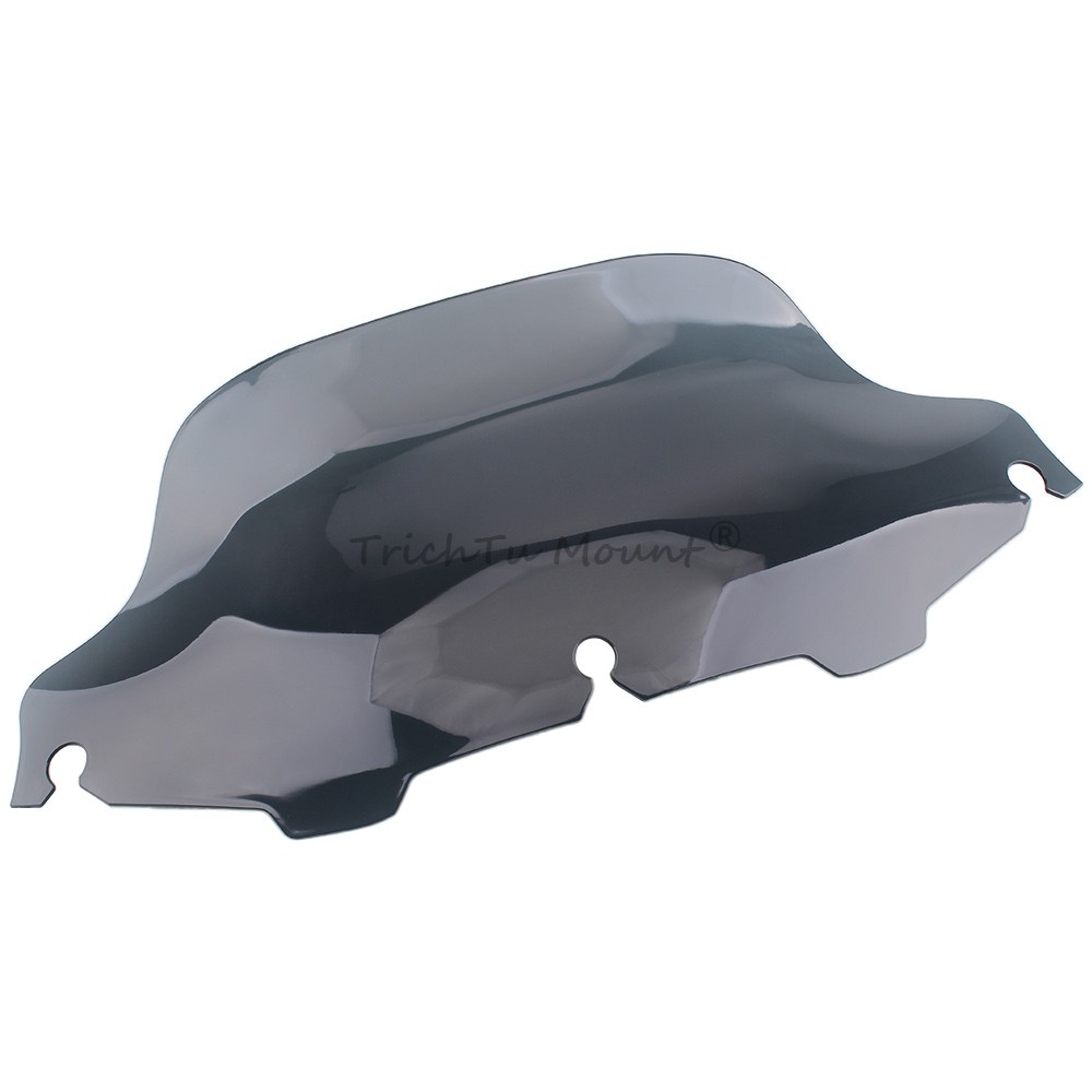 Light Gray 8" Wave Windshield Windscreen Fit for Harley Electra Glide 1996-2013