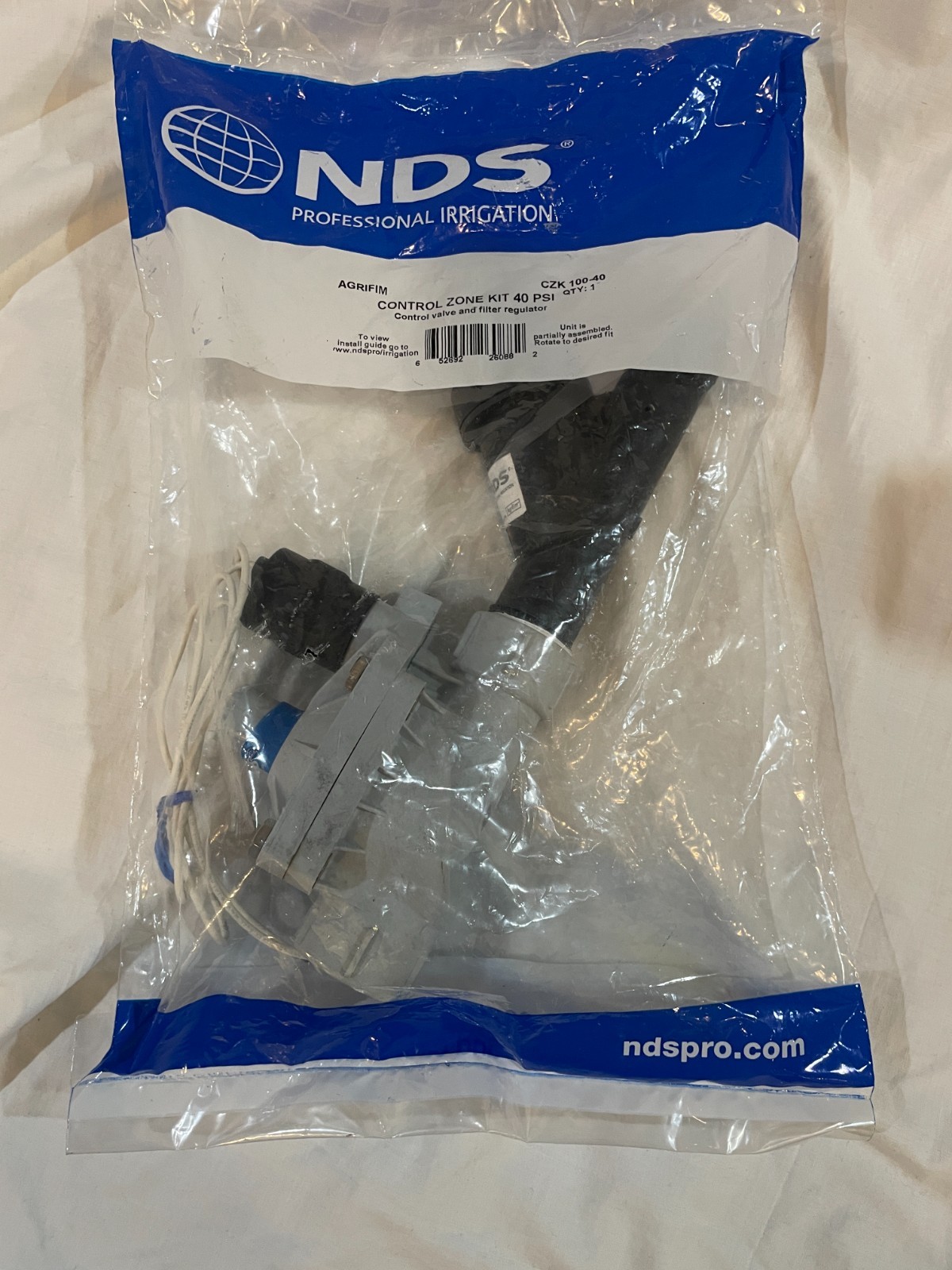 NDS czk 100-40 Irrigation control zone kit 40 PSI  Valve and filter regulator