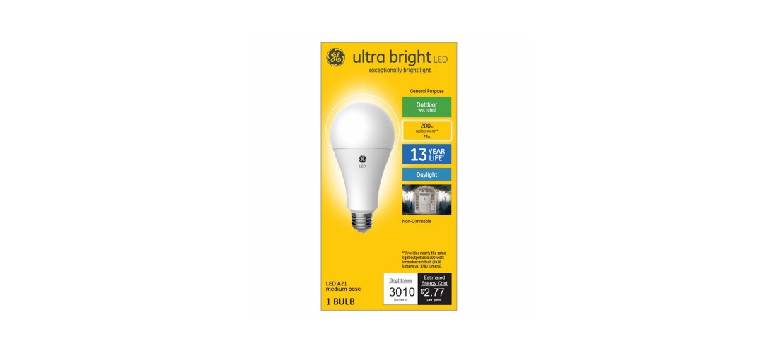 LED Bulb Ultra Bright A21 E26 (Medium) Daylight 200 Watt Equivalence Frosted