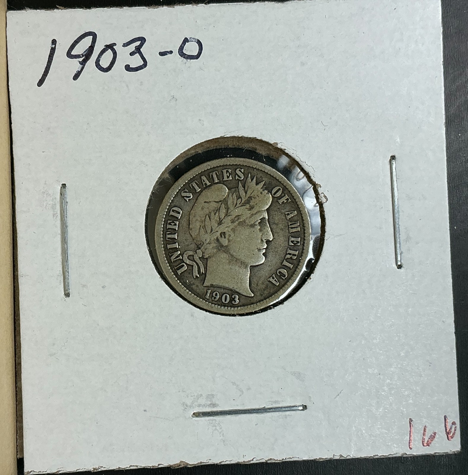1903-O VF Barber Liberty Dime New Orleans Problem Free original silver coin