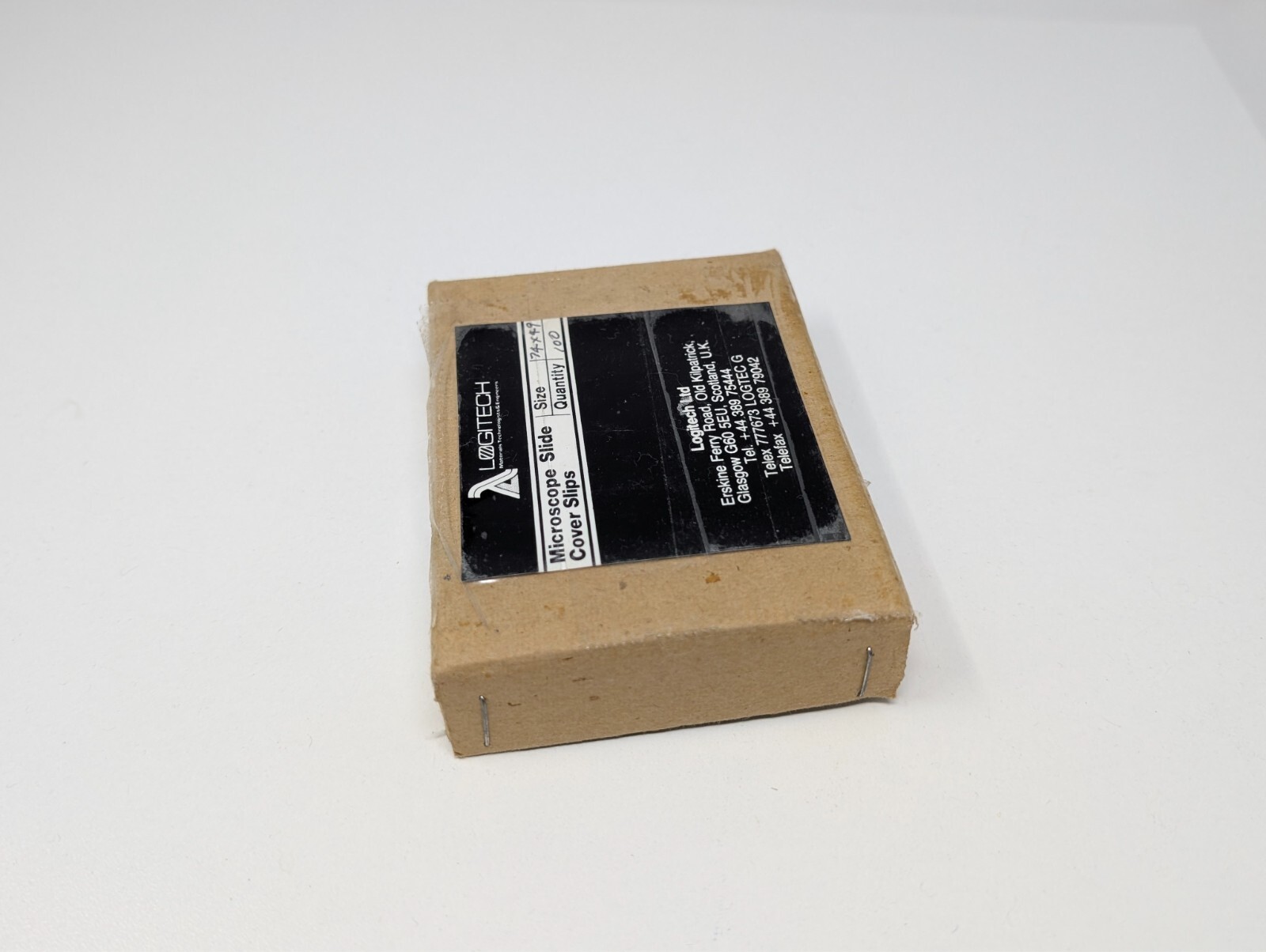 Logitech 74x49 Microscope Cover Slips, 0.17mm, 100/Box, 0CON-159, Petrographic