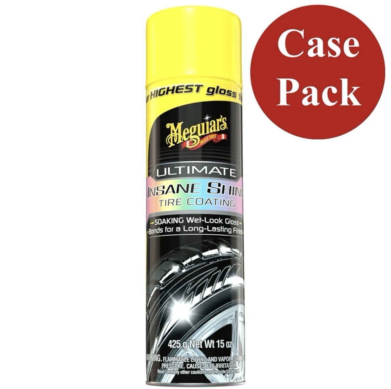 Meguiar's Ultimate Insane Shine™ Tire Coating - 15oz. *Case of 6* G190315CASE...