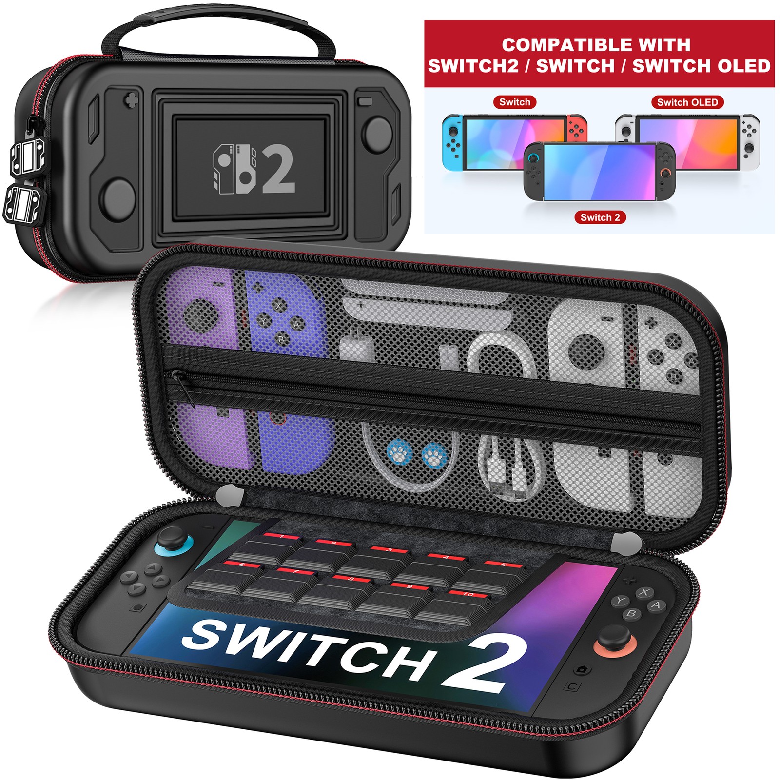 Carrying Case For Nintendo Switch 2 /Switch/OLED Portable Travel Bag Cover