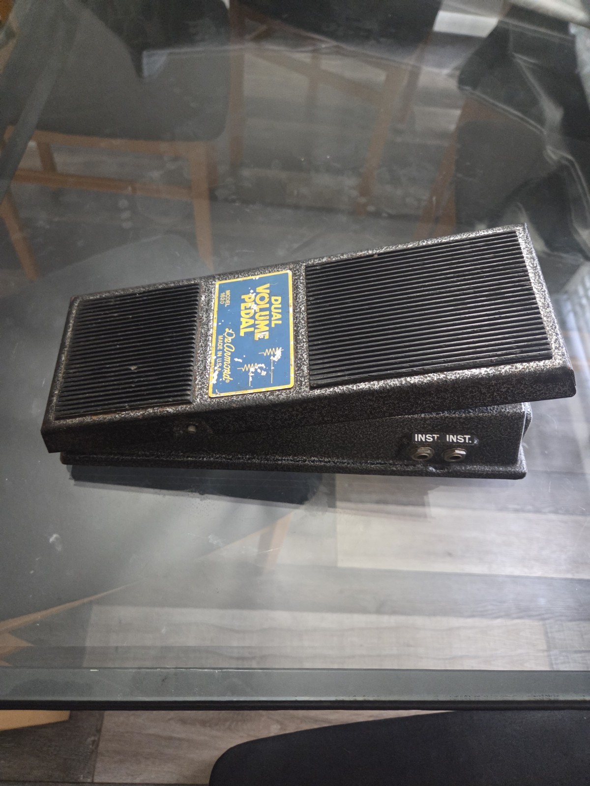 1975 DeArmond 1620 ghost Pedal - Original AB "229 Type J" Dual Pots.