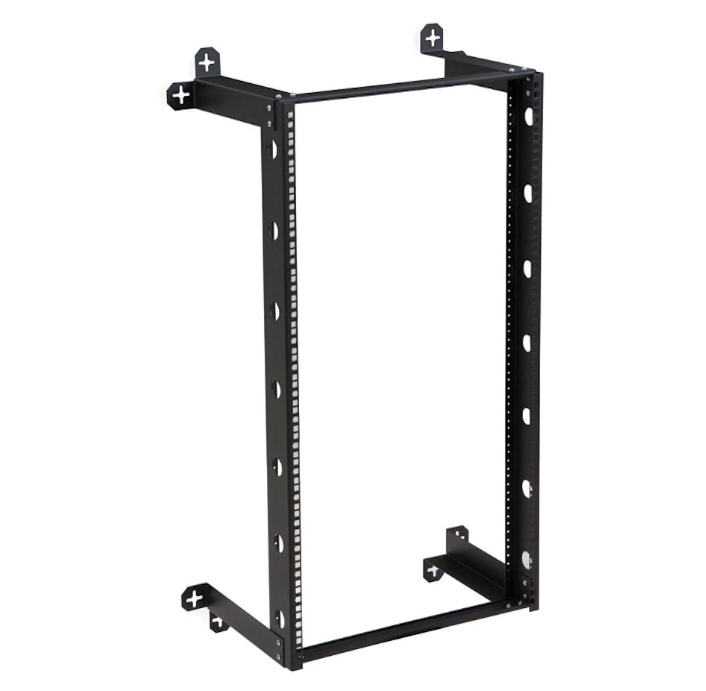 21U Fixed V-Line Wall Mount Rack 12 inches Deep