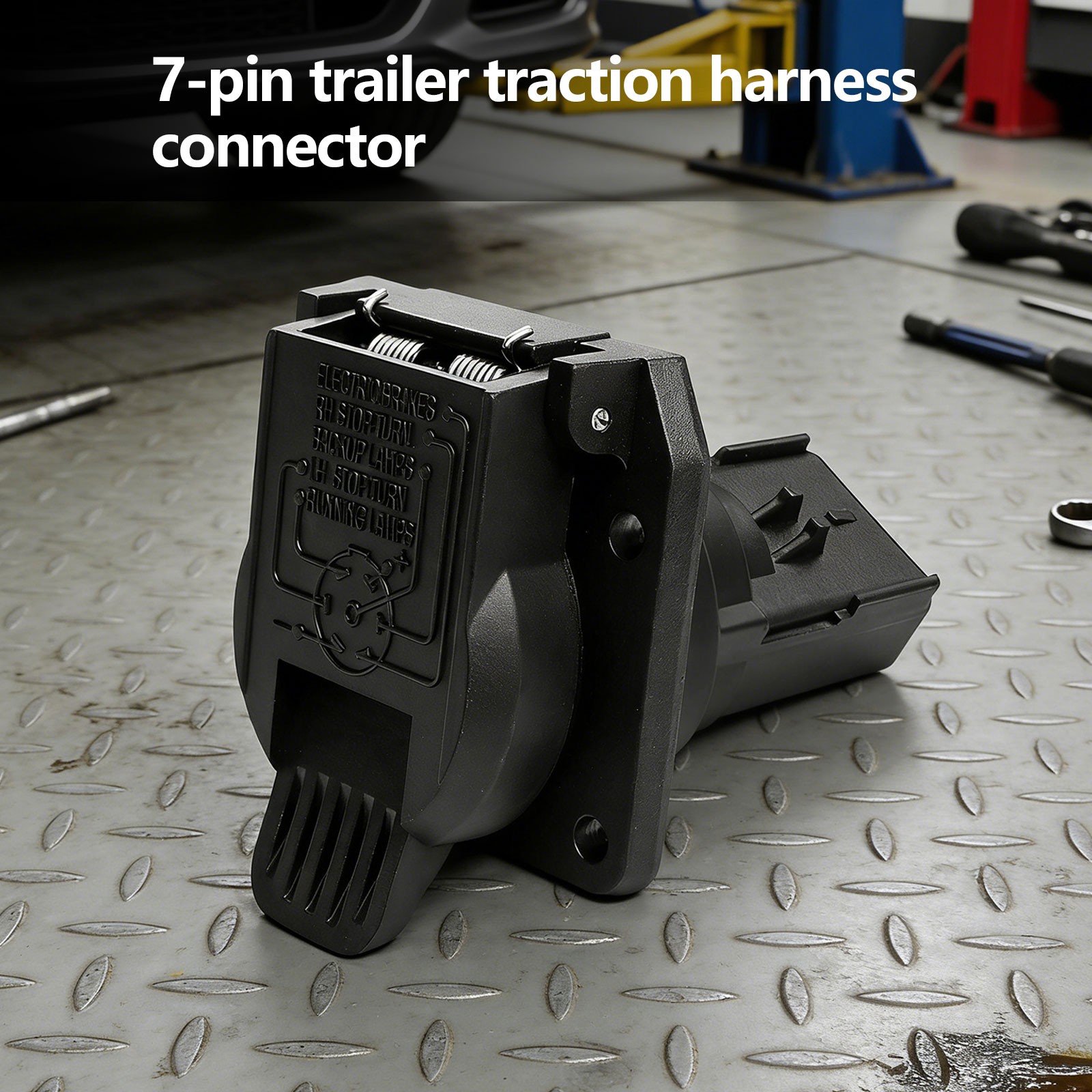 7 Way Pin Trailer Tow Wiring Connector Plug For Jeep Dodge Chrysler 56038366AB