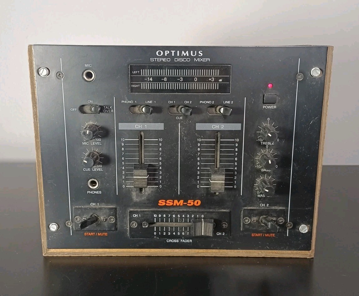Optimus 2-CH Stereo Disco Mixer SSM-50