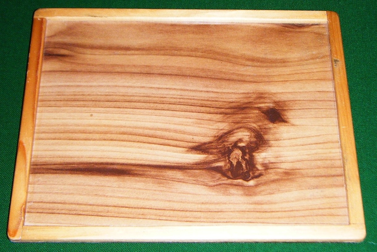 Wooden Tray Used as Tobacco Catcher for a Hand-Cranked Machine