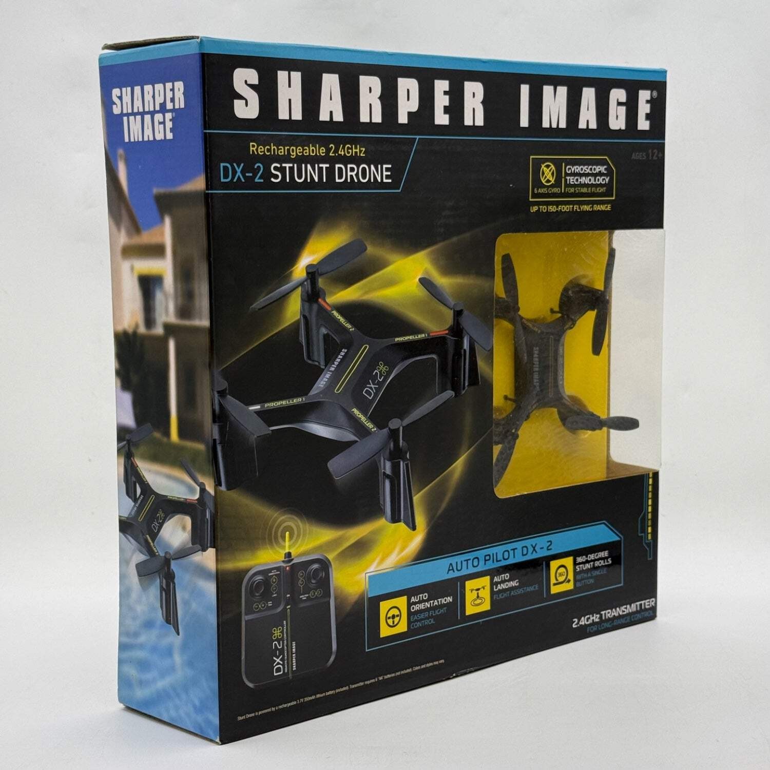 New Sharper Image DX-2 Stunt Quadcopter Drone
