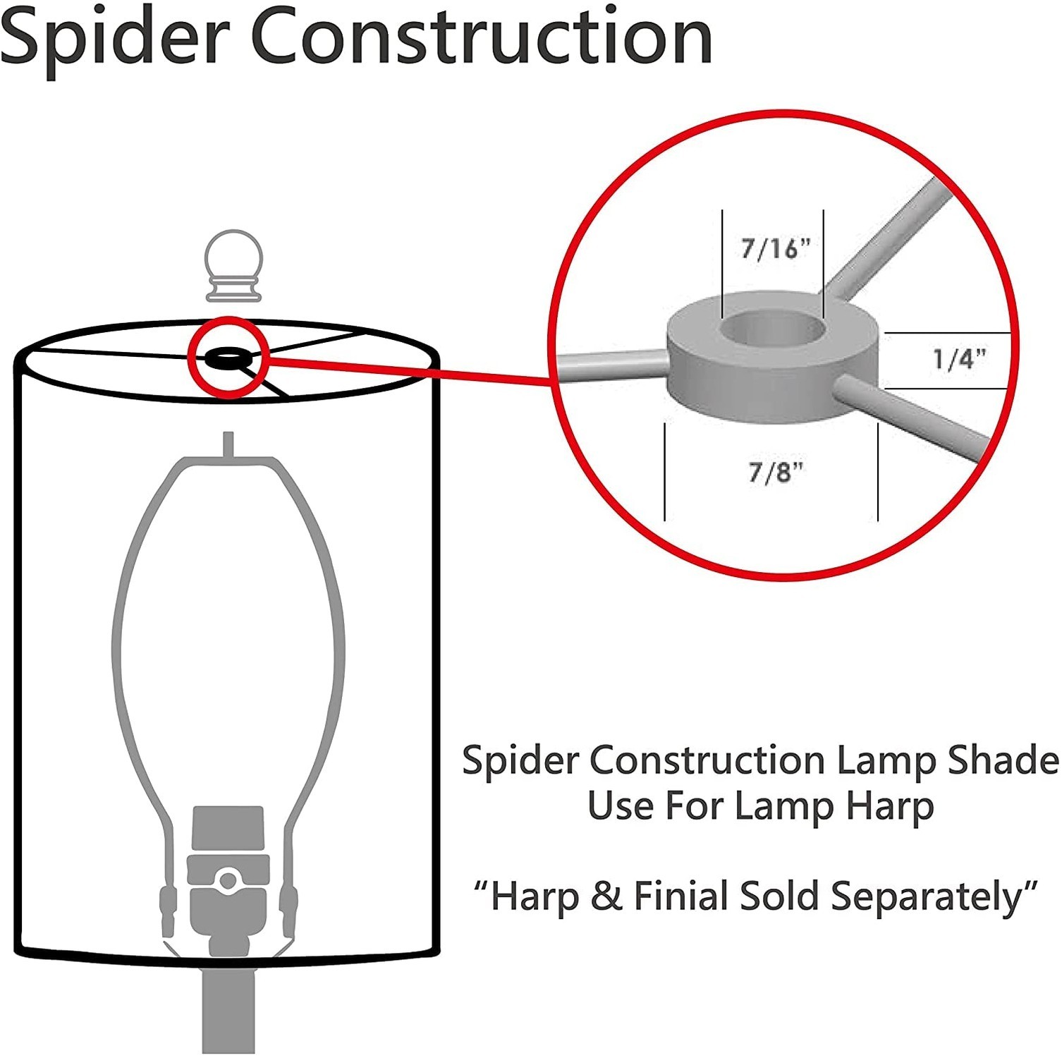 Aspen Creative 31291A Transitional Drum (Cylinder) Shape Spider Construction ...