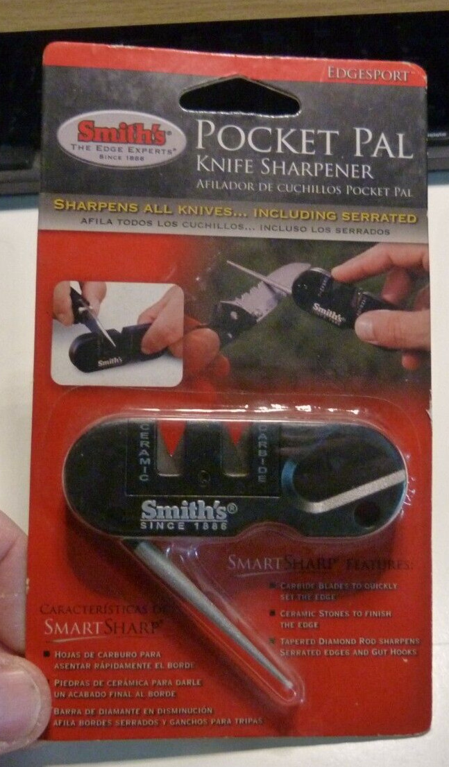 Multifunction Knife Sharpener Diamond Rod Serrated Pocket Pal PP1
