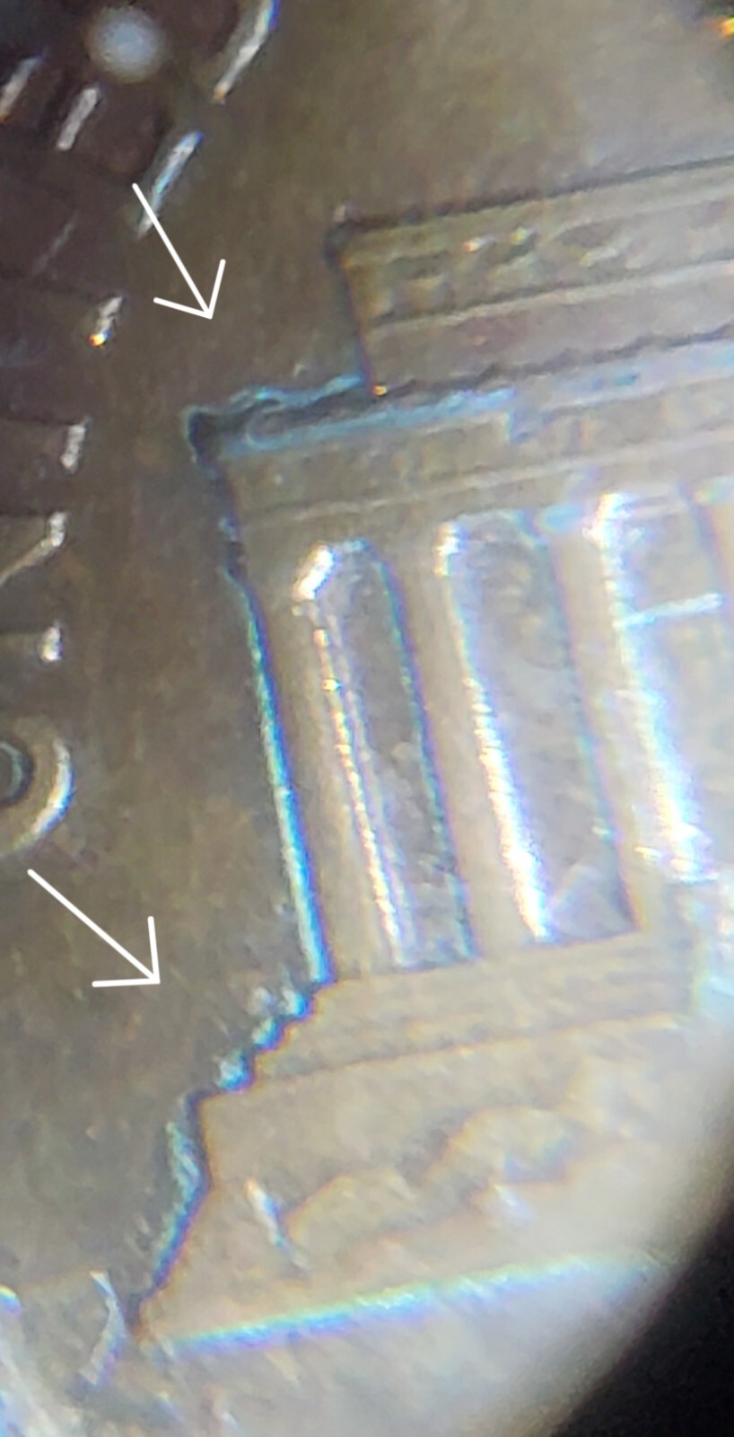 1987 D Memorial Penny, ●EXTREME DOUBLING● Error