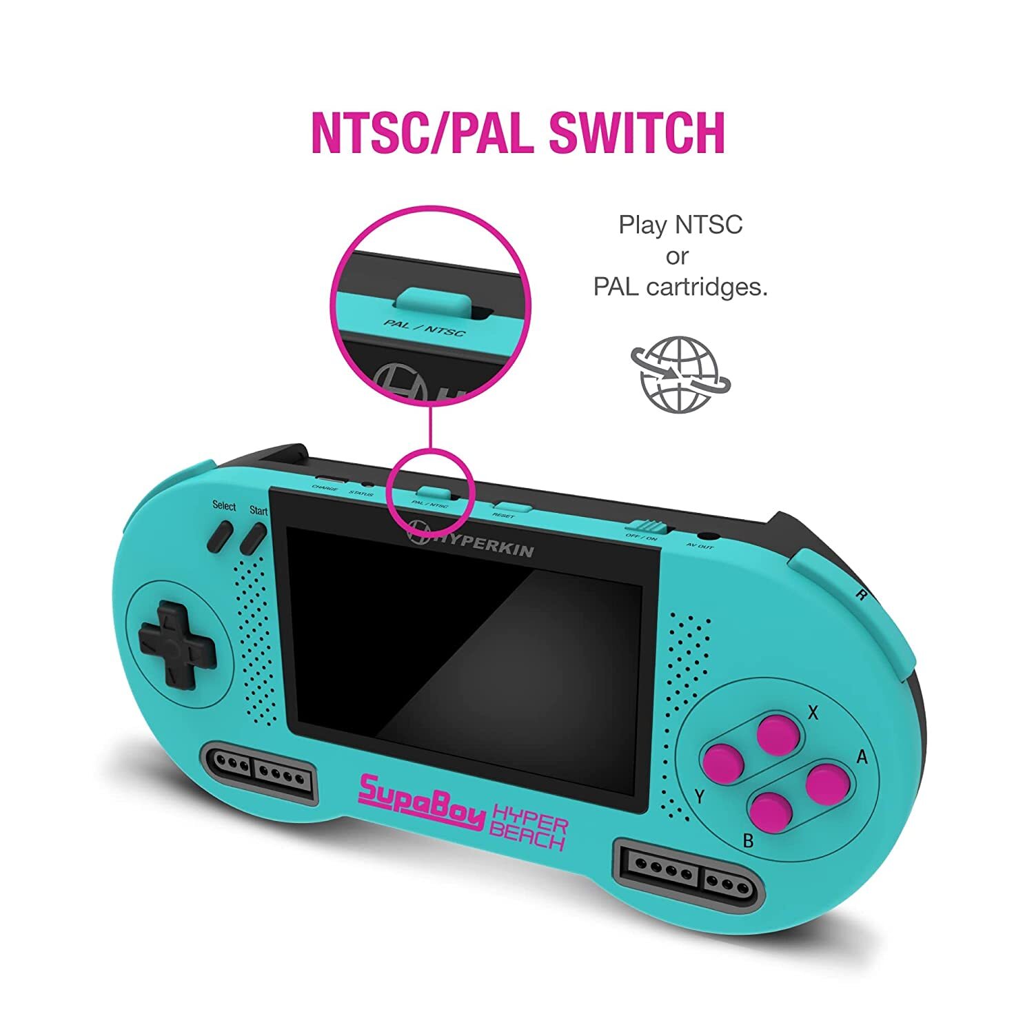 Hyperkin SupaBoy Portable Console for Super NES / Super Famicom - Hyper Beach