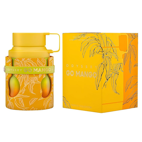 Odyssey Go Mango Tropical Collection by Armaf 3.4 oz Cologne for Men New In Box