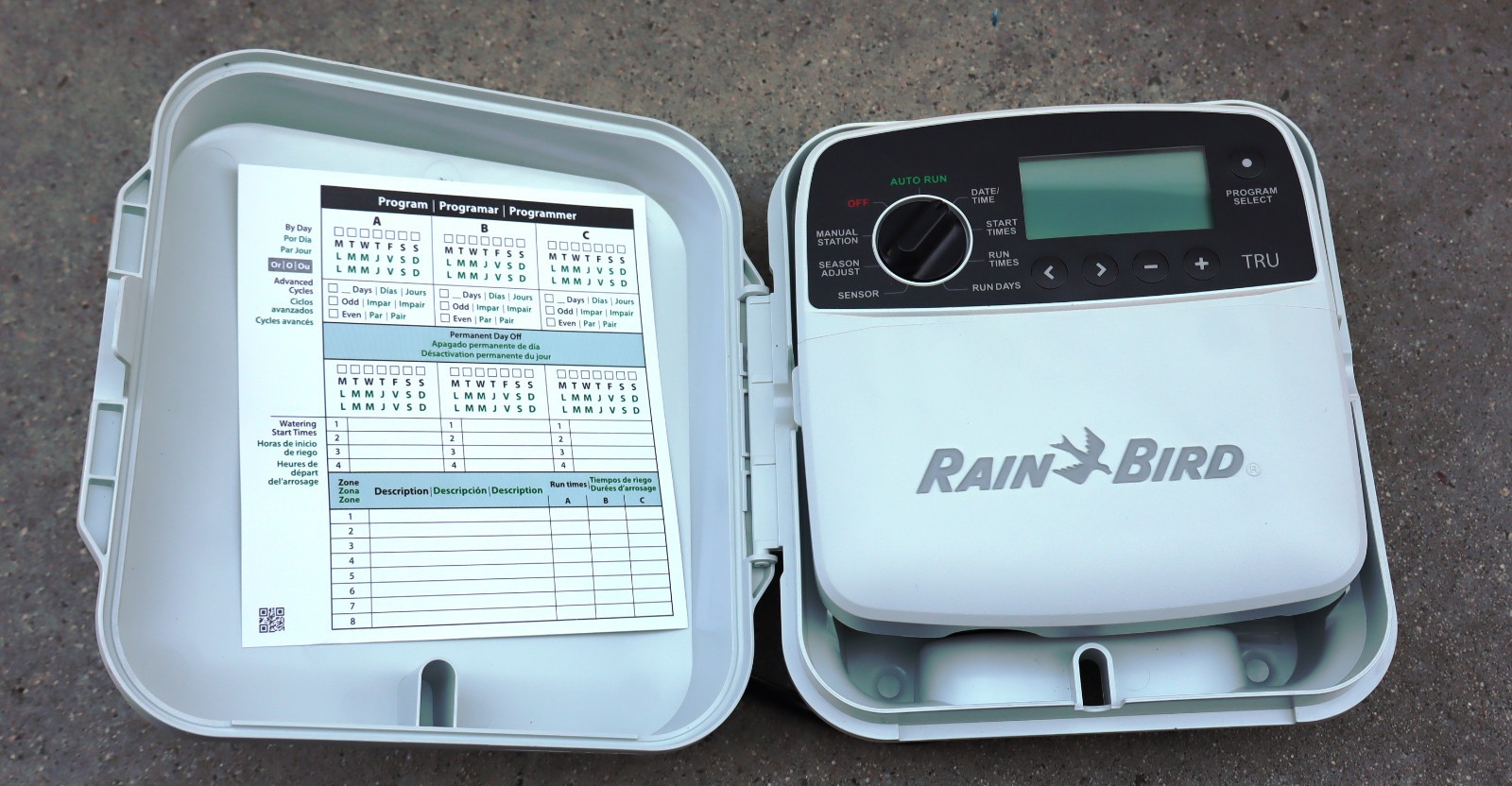 Rainbird TRU80 8 Station Sprinkler Controller Indoor/Outdoor Wifi Irrigation