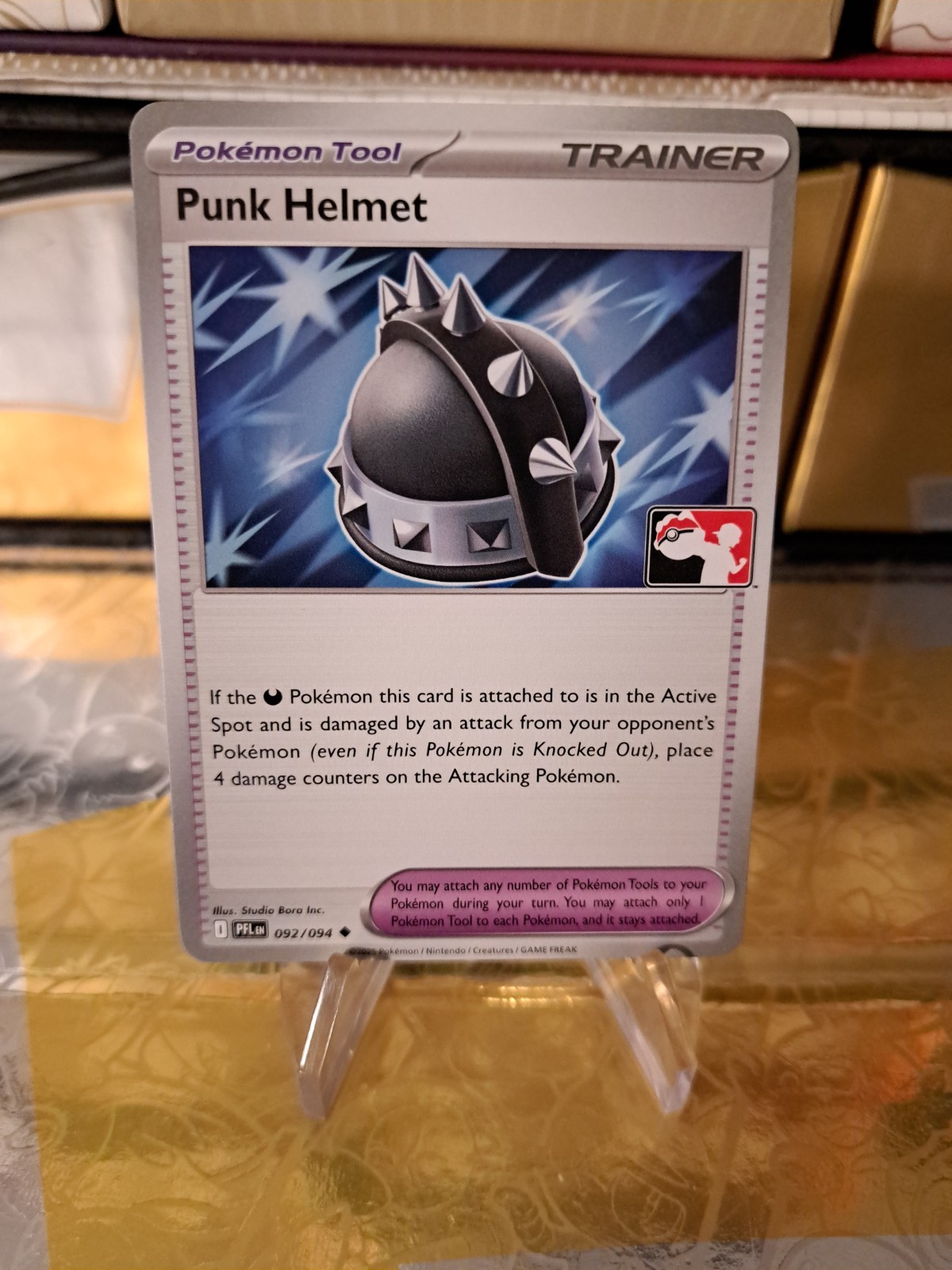 Punk Helmet Pokemon Prize Pack Series 9 Promo Pokemon Card NM/LP 092/094 PFL