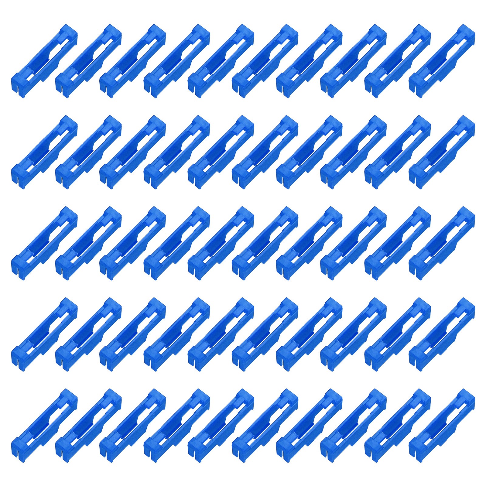 50 Pcs Servo Cable Clips Lock for RC Plane Boat DIY Model Blue