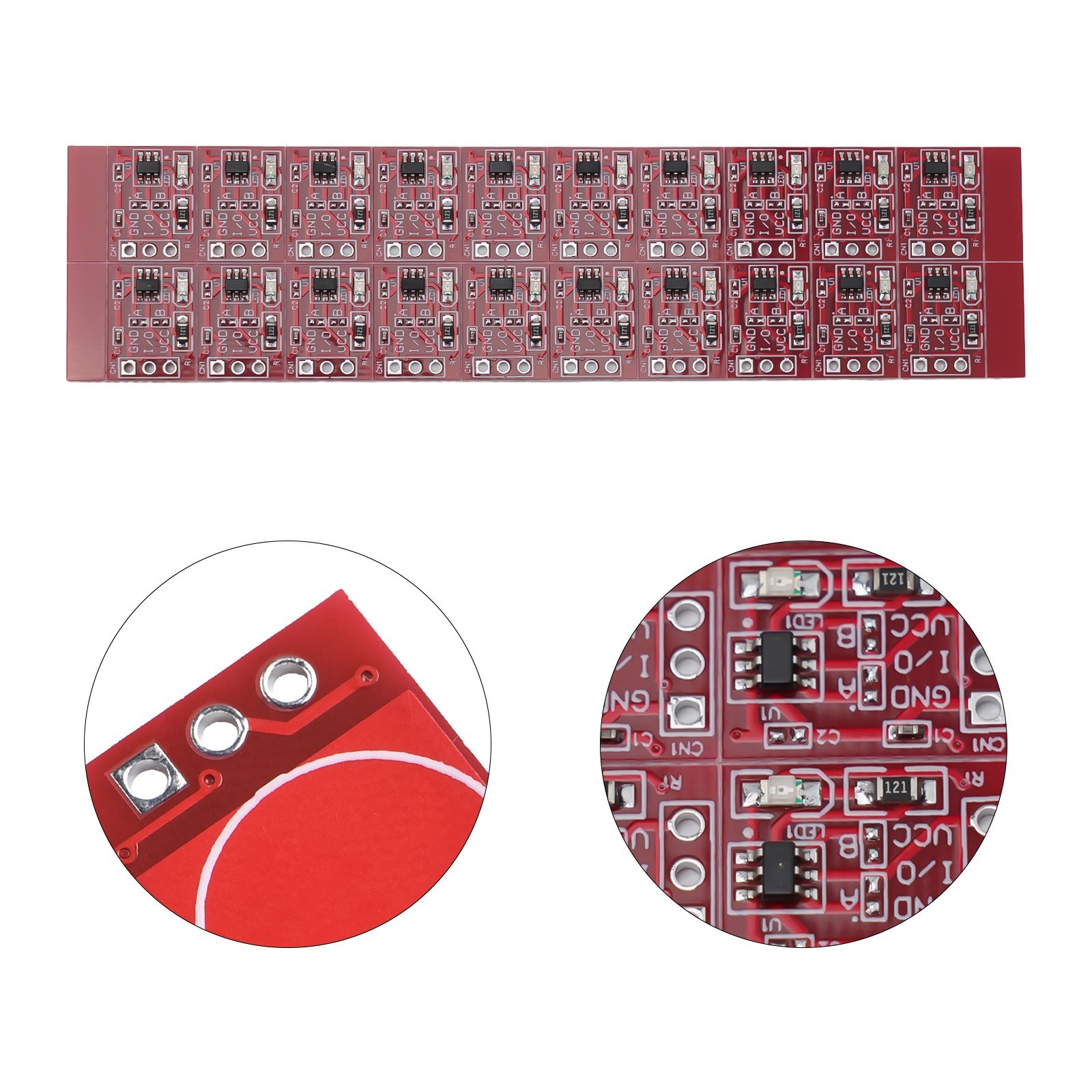 TTP223 Red Touch Button Self Locking Capacitive Switch Single (20Pc Pack)