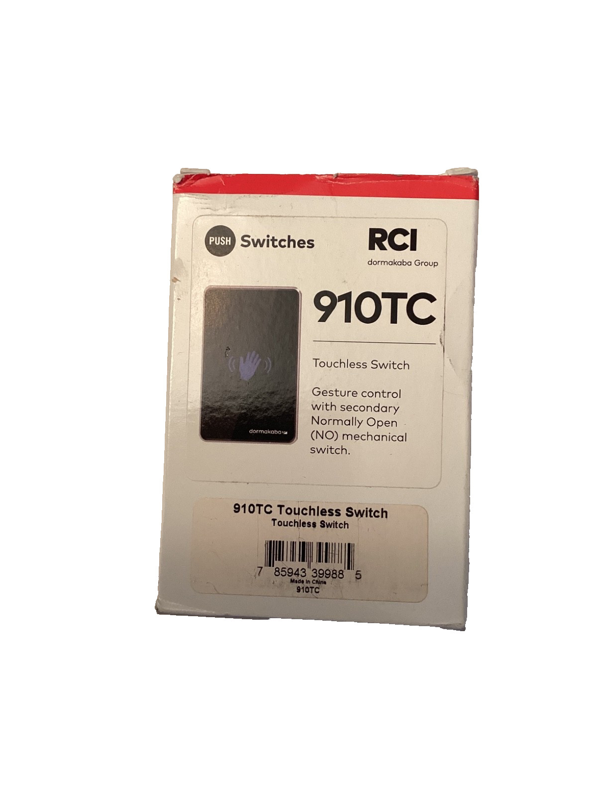 Rutherford Controls / Dormakaba 910TC Touchless Switch, Wave to Open