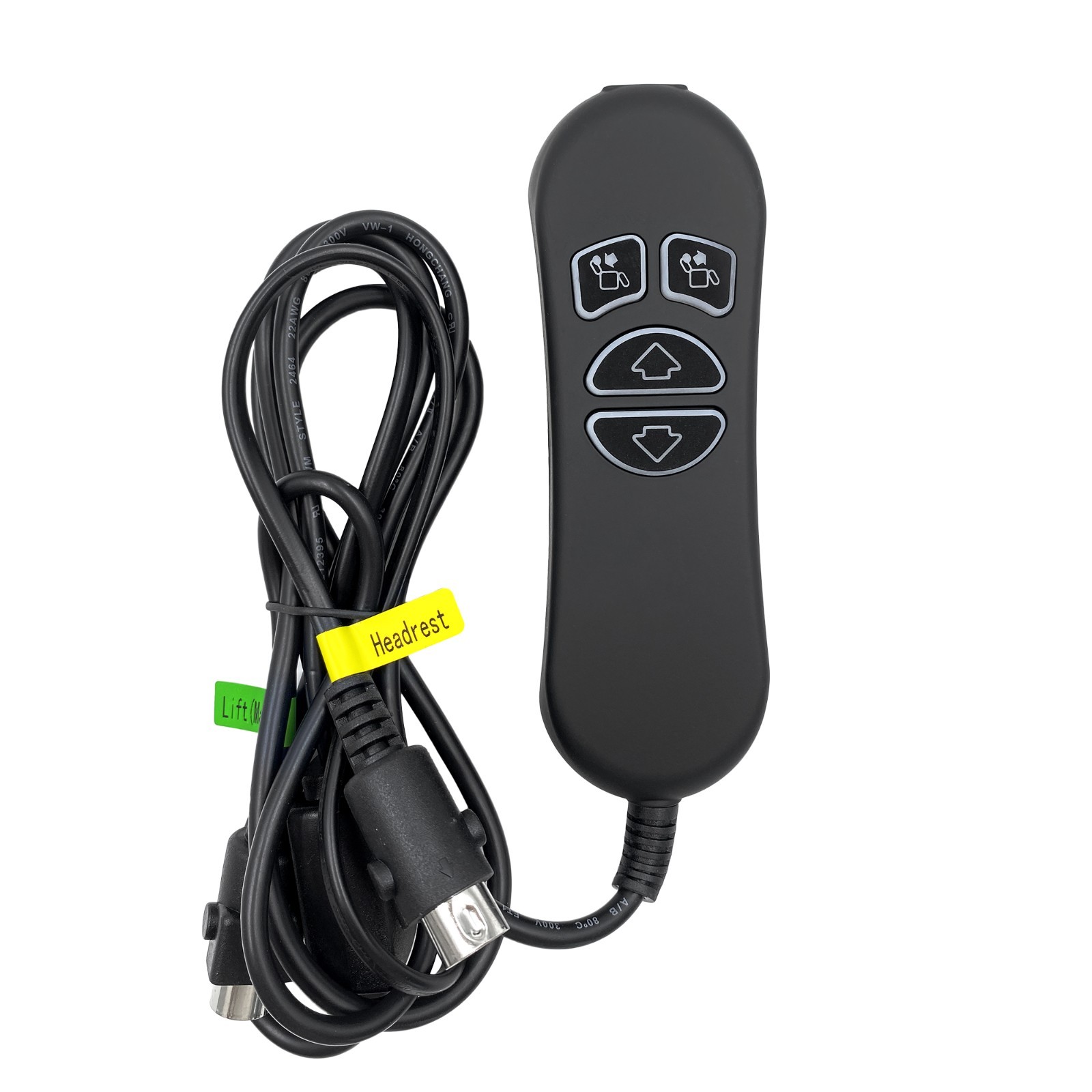 Power Recliner 4 Button Dual 5 Pin Lift Chair Remote Replaces HSW304 Controller