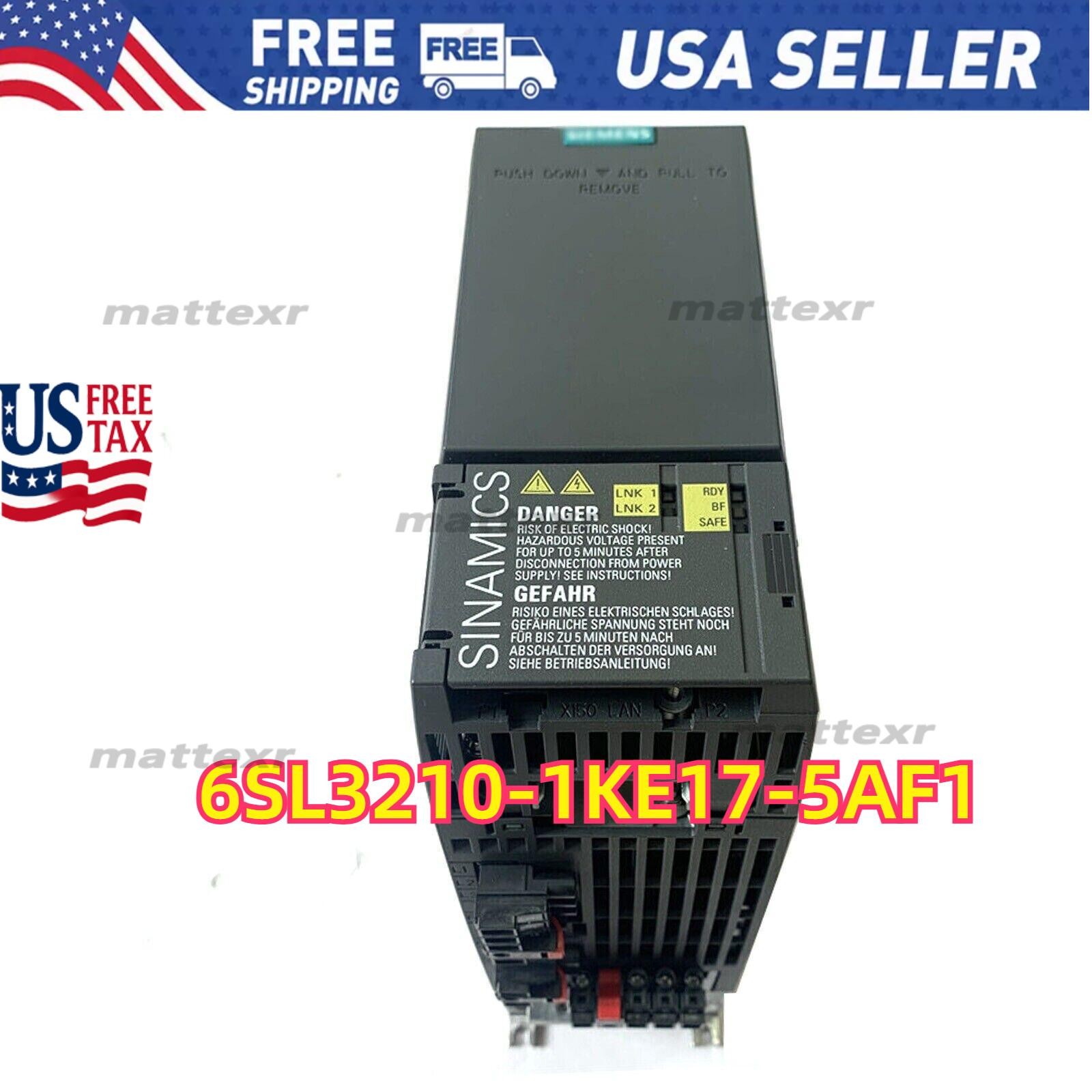 New Siemens 6SL3 210-1KE17-5AF1 6SL3210-1KE17-5AF1 SINAMICS G120C Rated Power