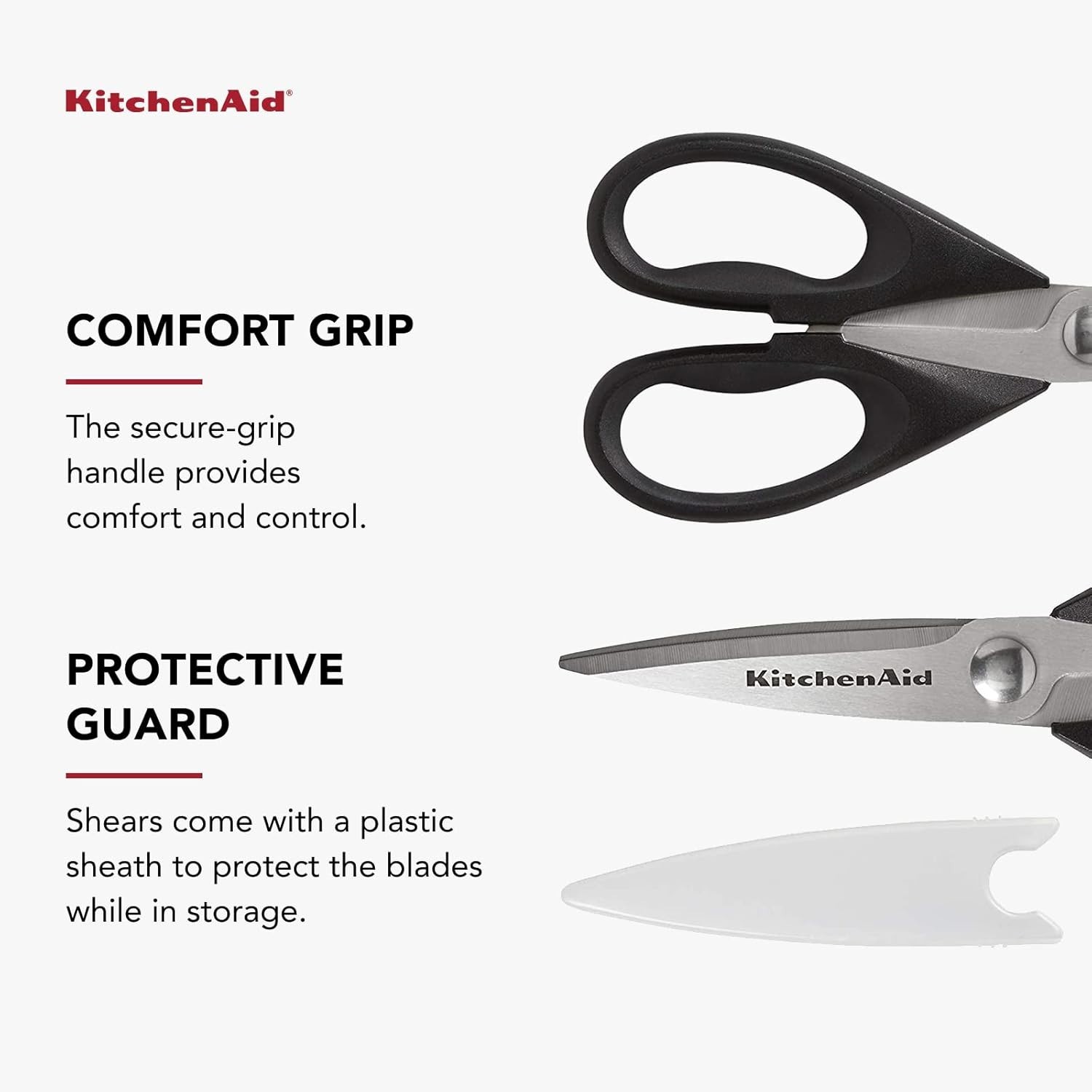 KitchenAid All Purpose Kitchen Shears, Durable Stainless Steel Scissors
