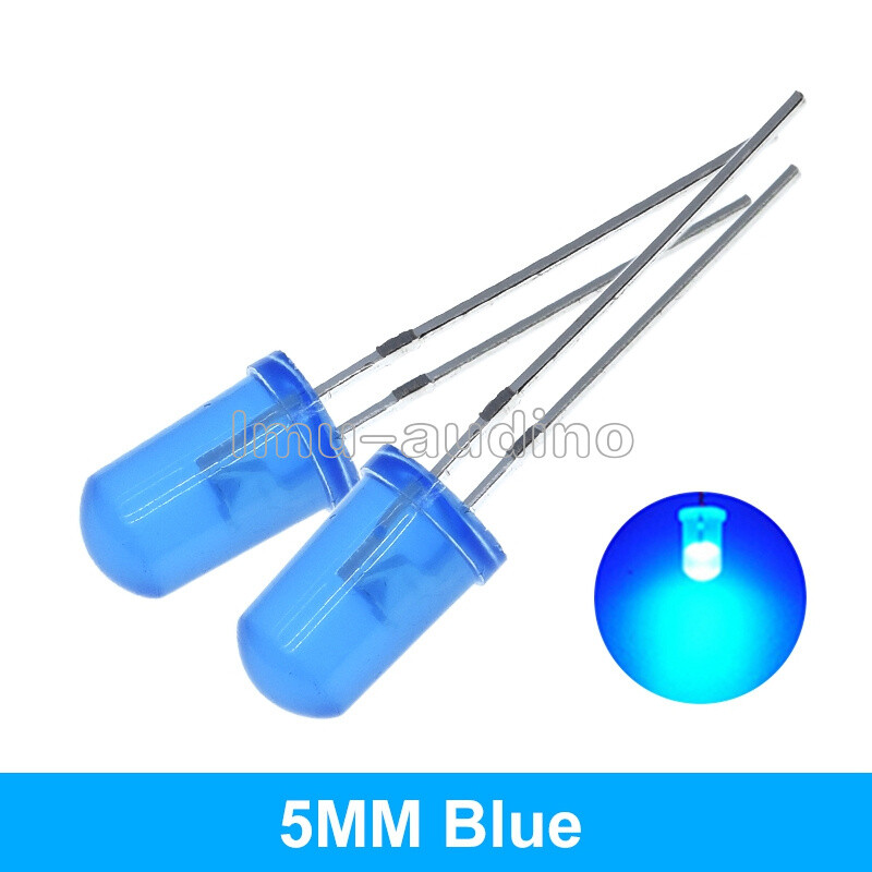 100Pcs LED 5MM BLUE COLOR BLUE LIGHT Super Bright