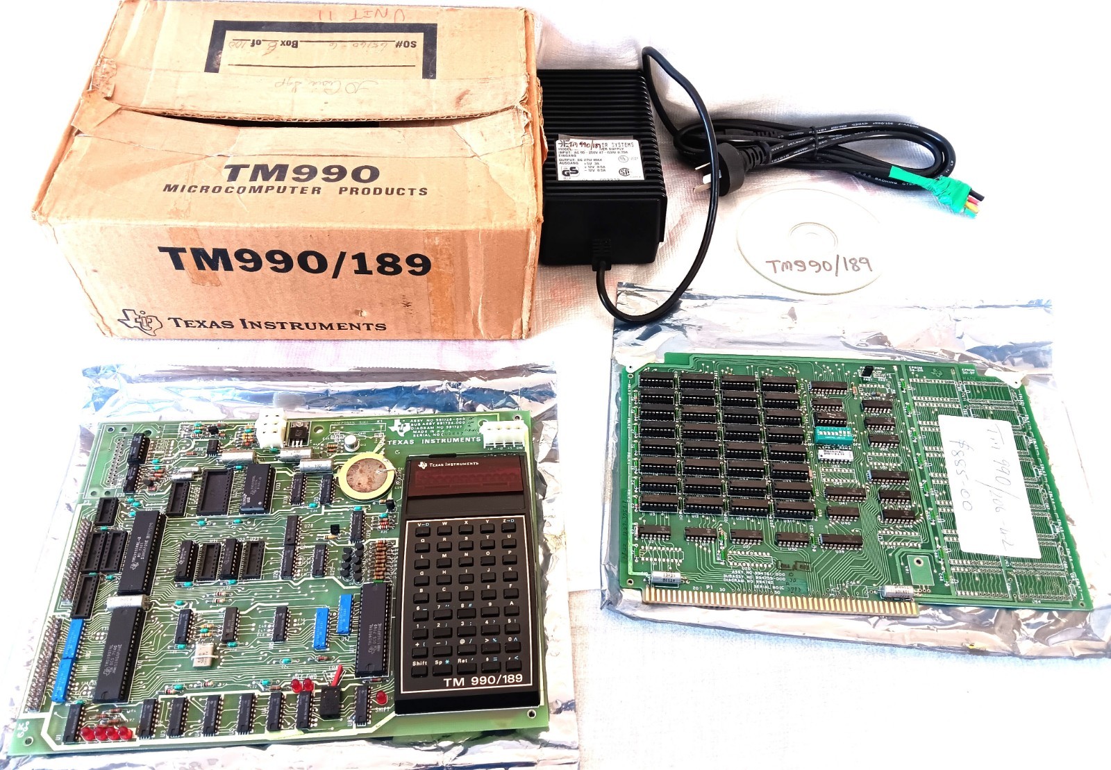 VINTAGE SINGLE BOARD COMPUTER TEXAS INSTRUMENTS TM 990/189