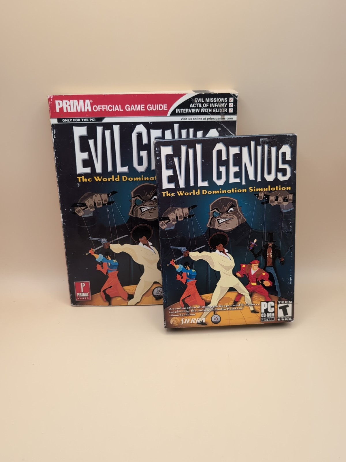 Evil Genius PRIMA'S Official video game Guide, With PC Cd-Rom Game