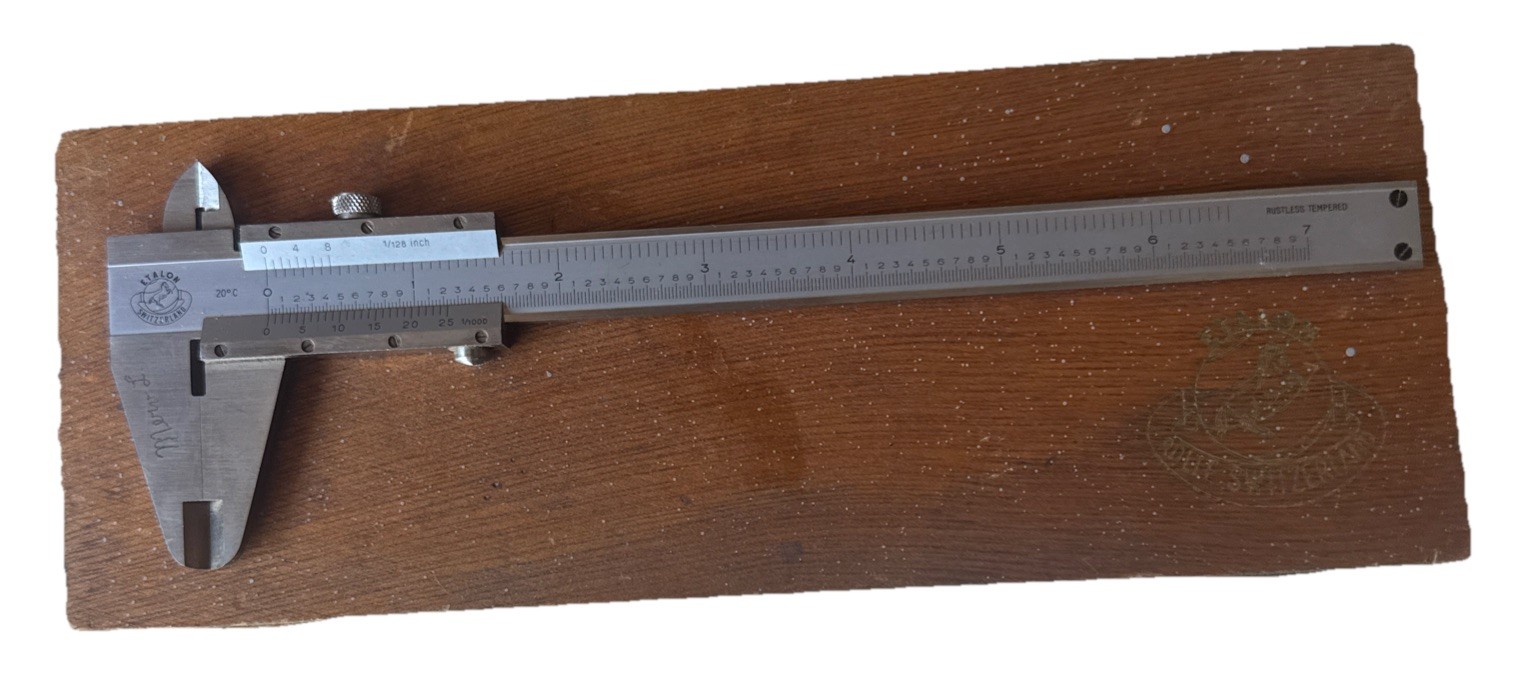 ETALON Caliper 7" 1/128th 1/1000 Metalworking Clean Tempered Machinist Swiss Box