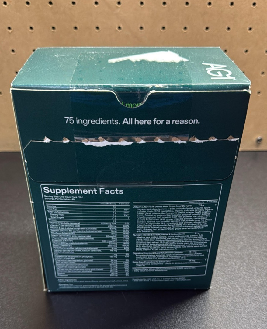 AG1 Original Formula Greens Powder Supplement - OPEN BOX! - EXP 02/26!!!