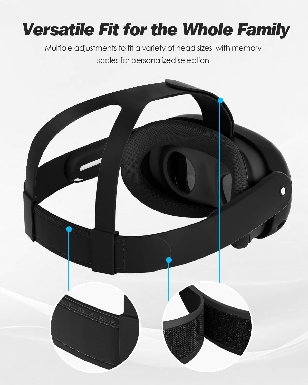 Silicone Head Strap & Protector Cover for Meta/Oculus Quest 3 Accessories Lightw