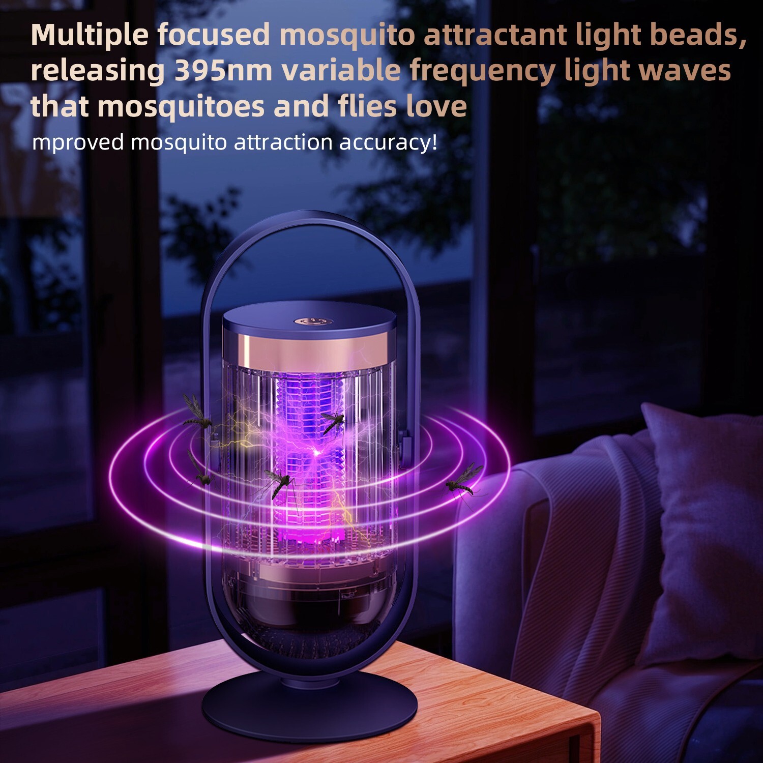 Mosquito Killer Lamp Fly Repeller Indoor Outdoor Repellent Lights Insect Zappers