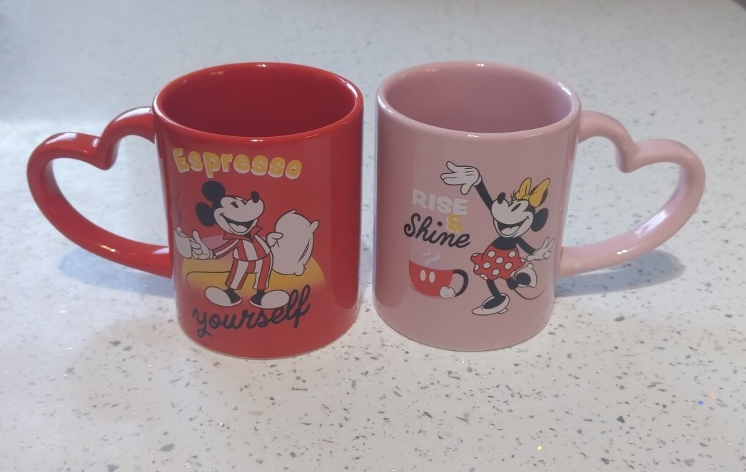 Disney His And  Hers Matching Cups