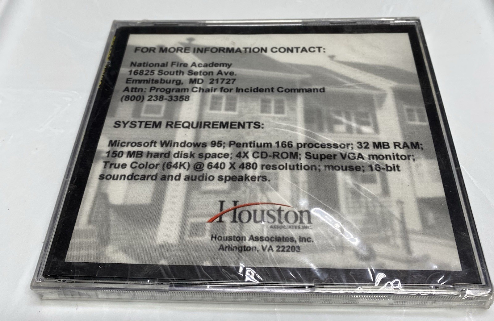 Townhouse Fire Incident Command System Cd-rom New Sealed Free Shipping.