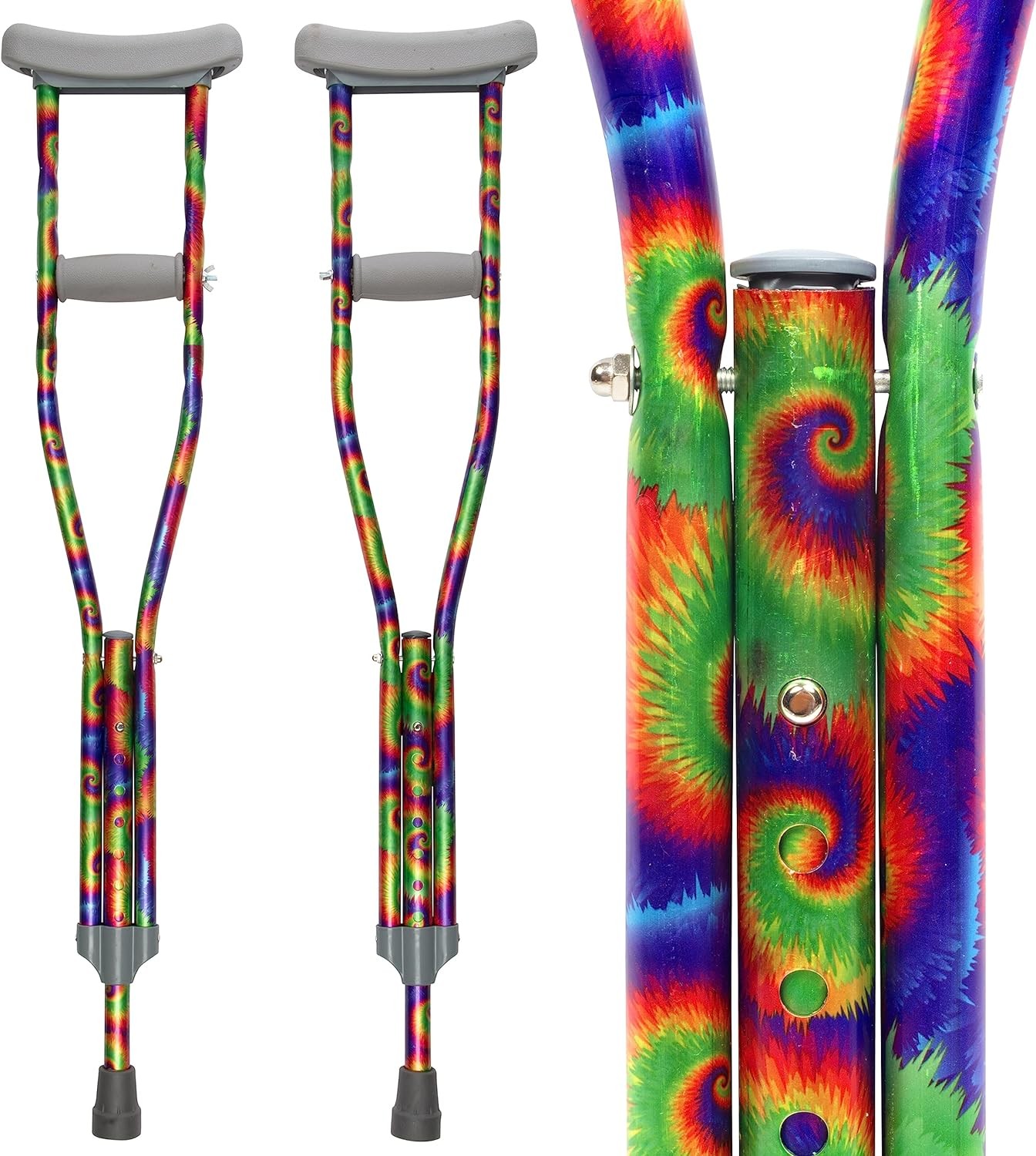 My Crutches,Fashion Designed Colored Youth Junior Crutches for Kids/Teens/Adults
