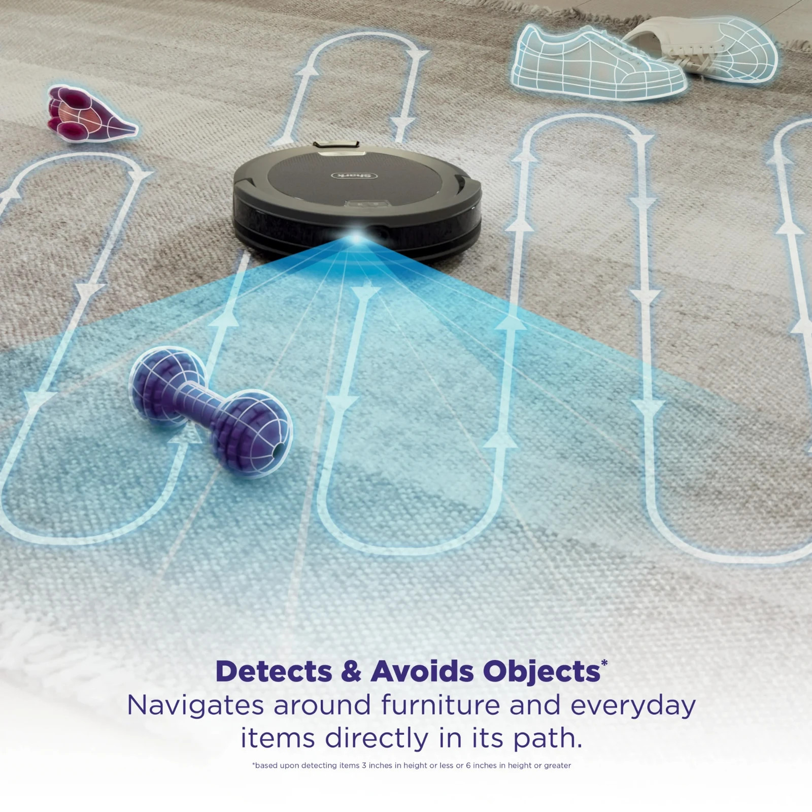 Shark Navigator Robot Vacuum, Carpets & Hardfloors, with SmartPath Navigation an