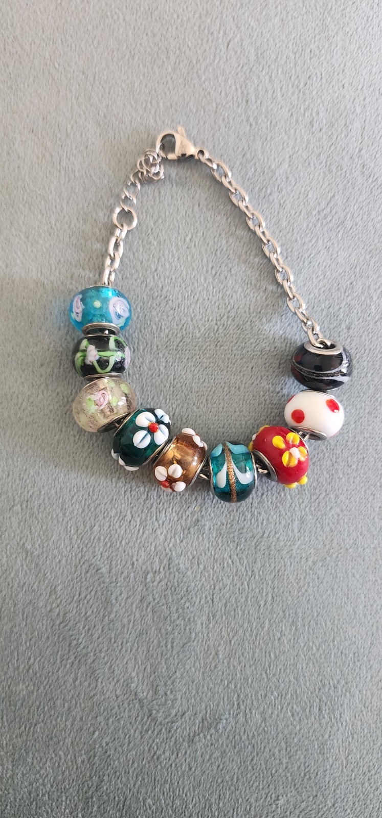 Beautiful Handmade From Portugal Glass Beads Bracelet