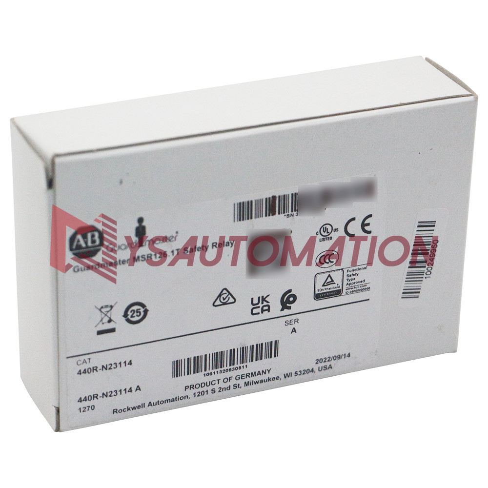 Factory Sealed A-B 440R-N23114 Safety Relay, MSR126.1T, 24V AC/DC