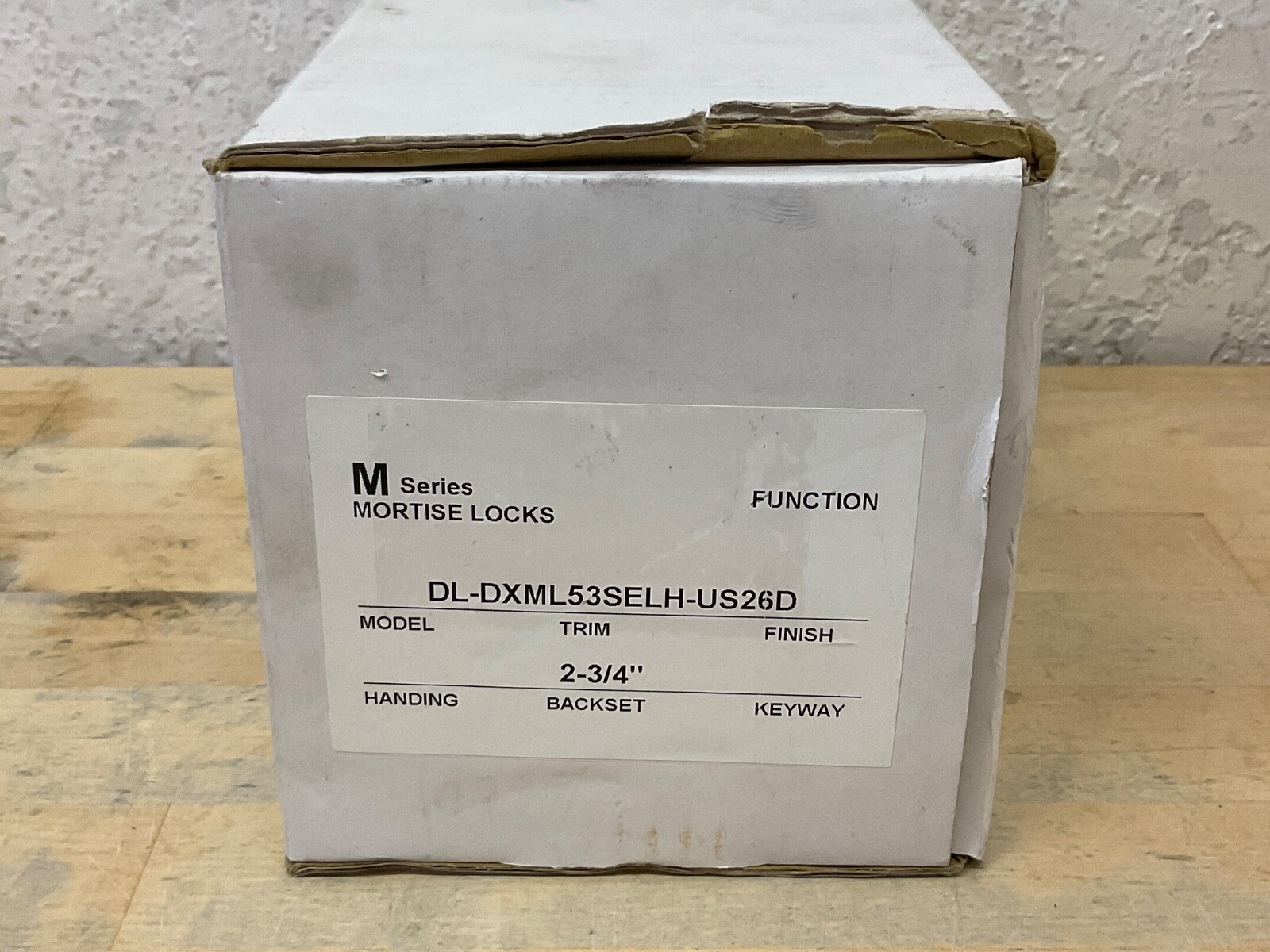 M Series Mortise Locks DL-DXML53SELH-US26D Heavy Duty 2-3/4" Handset Trim Chrome